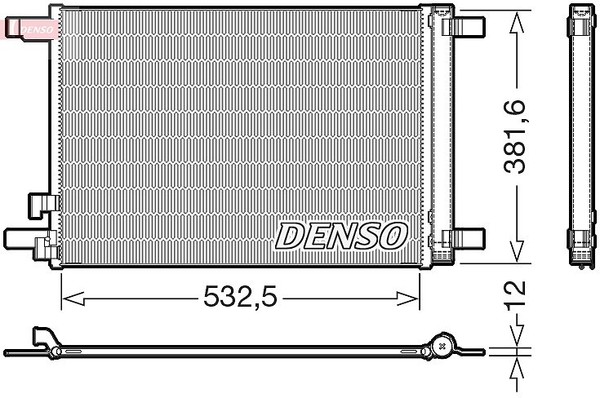 Denso Kondensator, Klimaanlage U.A. FüR Audi, Cupra, Seat, Skoda, VW-image