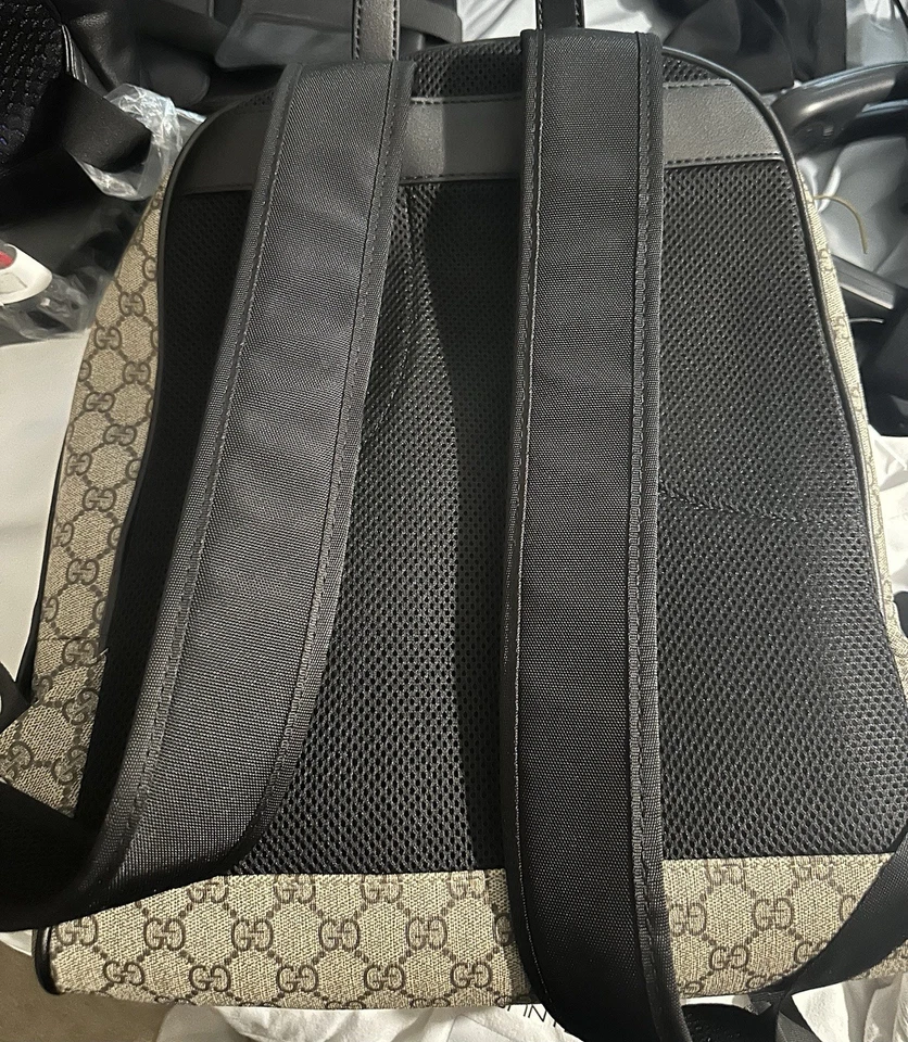 Mochila Gucci Ophidia Pequeña Beige/Marrón Lona/Cuero Foto 2 de 4