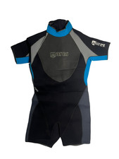 MARES TROPIC Black/Blue Warm 3MM NEOPRENE WETSUIT Shorty Surf Beach Women's L