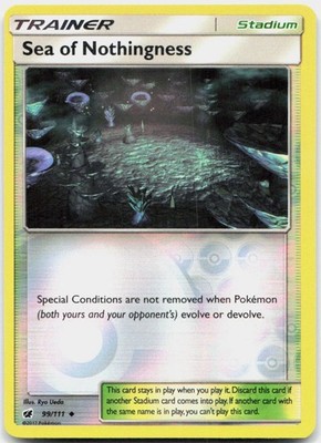 Sea of Nothingness REVERSE HOLO Uncommon SM - Crimson Invasion 99/111 NM
