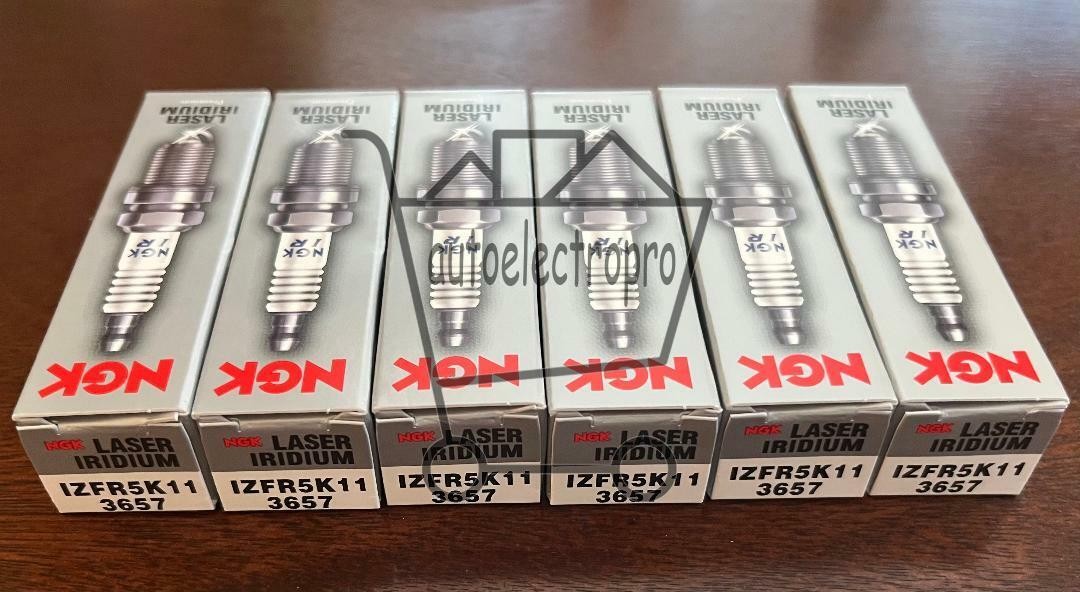 NGK 3657 Laser Iridium Spark Plugs IZFR5K11 - Pack of 6