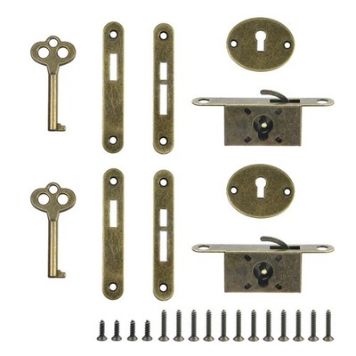 T Tulead Bronze Mini Box Locks Full Mortise Decorative Antique 