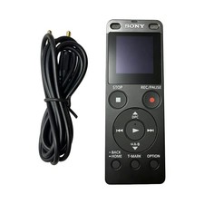 Sony ICD-UX560F Black Digital Voice Stereo IC Recorder with FM Tuner - 95% New