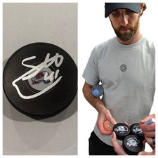 SCOTT WEDGEWOOD SIGNED COLORADO AVALANCHE HOCKEY PUCK W/ CASE COA