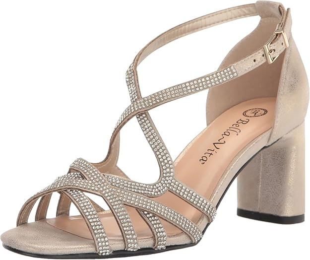 Bella Vita Aliette Womens Gold Sandals Stylish Comfort