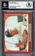 Bill Skowron Beckett BAS Signed 1955 Bowman Autograph