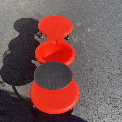 Vintage IKEA PS Eva & Peter Moritz Red Orange Tubular Children's