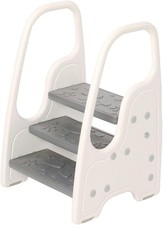 Toddler Step Stool Bathroom Sink Adjustable 3 Step Stool Kids Kitchen Standing