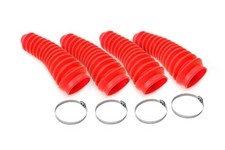 Rough Country Red Shock Boots Wclamps 4 Pack - 87165