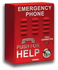 Viking Electronics VoIP Handsfree Emergency Phone E-1600-IP UPC 615687225761