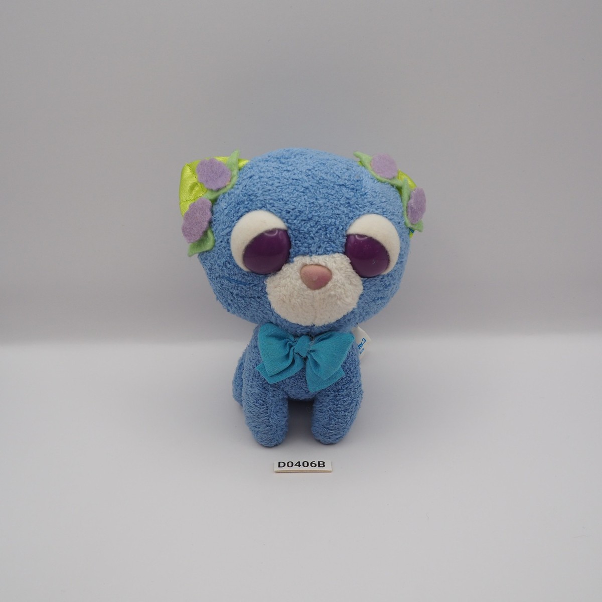 D0406B Blue Ocha ken Tea cat San-x SEGA 2005 Plush 5