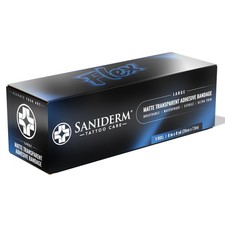 Saniderm - Flex Tattoo Aftercare Bandage Large Roll 10 in x 8 yd, Transparent