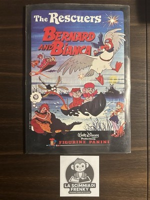 SEALED EMPTY ALBUM EMPTY COMPLETE SET PANINI BERNARD WHITE AND BERNIE 1977 DISNEY