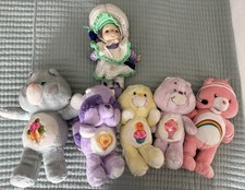 Lot Of 6 Vintage Toys - Care Bear Plush Kenner 1983 RE