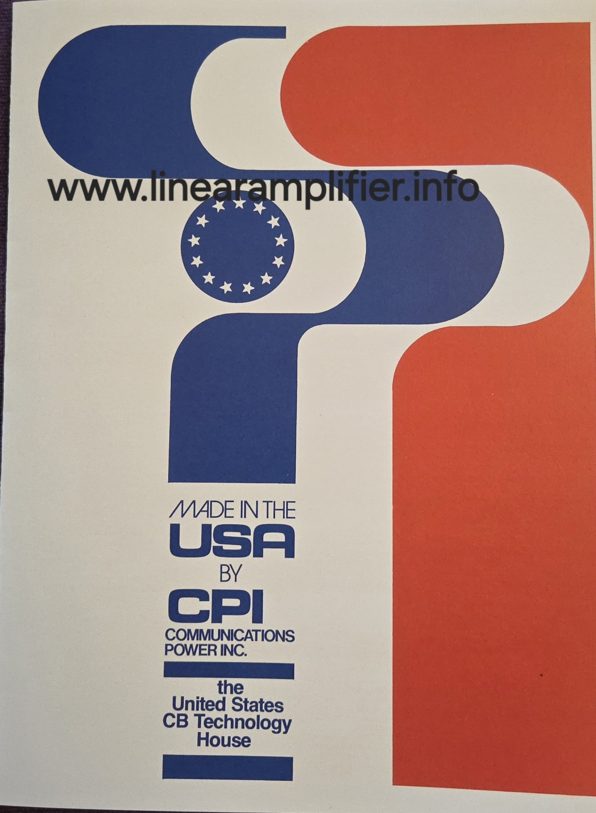 CPI (Communications Power Inc.) CB Radio Brochure. Available Now for $153.50