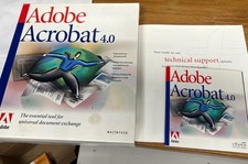 Adobe Acrobat 4.0 for Macintosh CD and sleeve W/ Serial Number