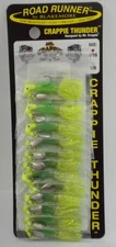 Blakemore BLM1802-82 Crappie Thunder 1/16 oz Chart-Green-Chartreuse Card of 12