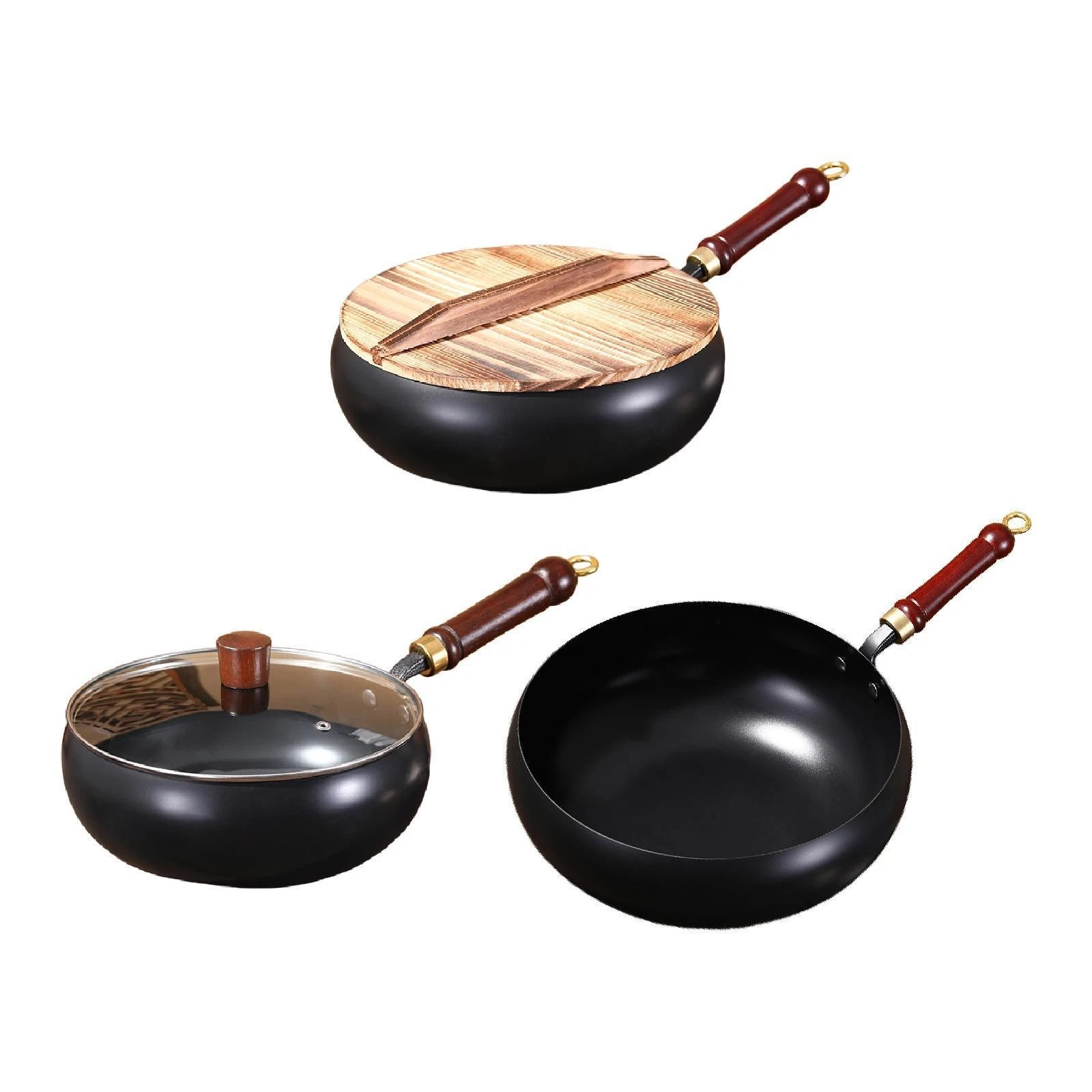 Wok Pan Cookware No Coated Multifunctional Comfortable Handle Cooking Pot Stir
Opens in a new window