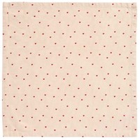 Ib Laursen Stoffserviette Valentin Natur Mit Roten Herzen Baumwolle Serviette