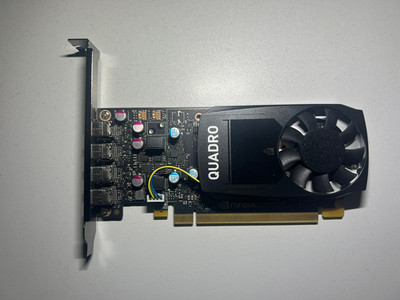 Nvidia Dell Quadro P600 2GB GDDR5 PCIe3 x16 4x Mini-DP Low Profile Grafikkarte