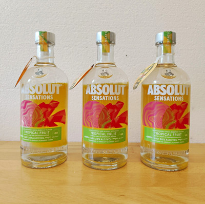 Absolut Sensations Tropical Fruit Wodka 3x 0,7 L Flasche 20% Tropische Früchte
