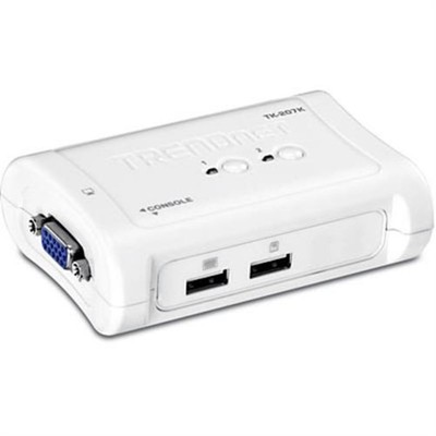TRENDnet TK-207K KVM Switch 2-Port USB Kit mit VGA- und USB-Anschlüssen