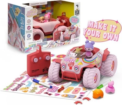 SHARPER IMAGE Pixie Cruiser Doodle Remote Control Car with Accessories