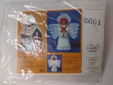 The Creative Circle 2601 Tree Top Angel Plastic Canvas Needlecraft Kit Free SH