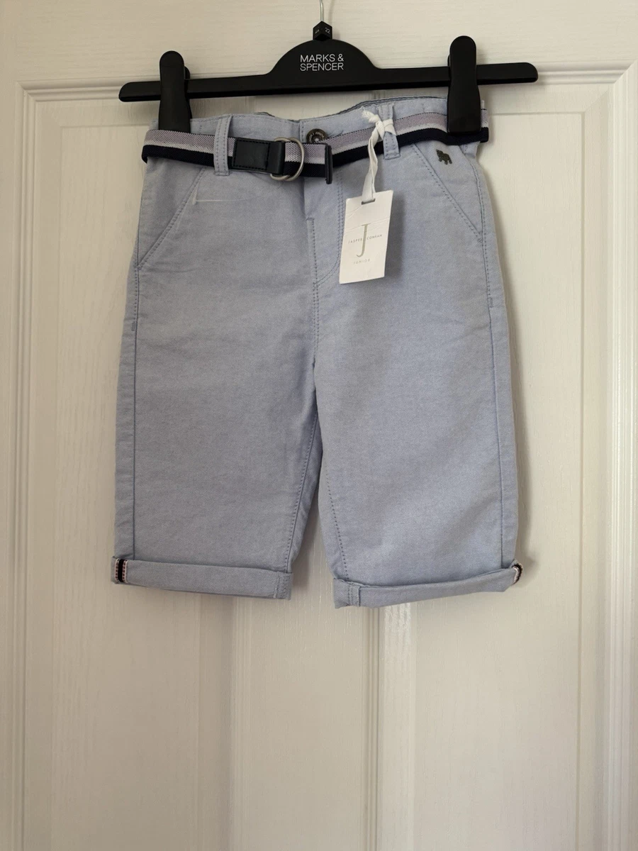 Short Bermuda Garçon Jasper Conran Vert Lime Taille 8 Avec Ceinture – Neuf Avec étiquettes