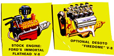 2 Engine Special Classic Old School Flat Head Ford Chryslers Firedome V-8