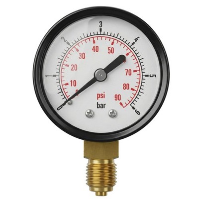 Manometer 0-2,5bar 1/4 Zoll Klasse 2,5 Anschluss unten Durchmesser 50mm Druckmes