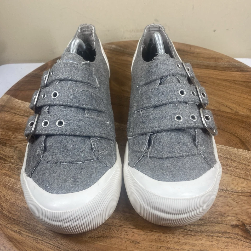 Sapato Rocket Dog Jolissa Aviator Feminino Cinza Branco Tamanho 9 Y2K Desgastado Top Baixo - Imagem 4 de 4