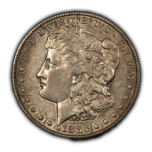 1883-S $1 Morgan Silver Dollar - AU Key Date - SKU-D5686