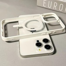 Luxury Magnetic Wireless Charging Phone Case Shockproof Clear Cover