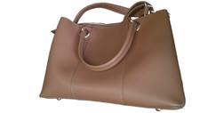 La Terre Handbags Womens One Size Brown Vegan Leather Top Handles Satchel Bag
