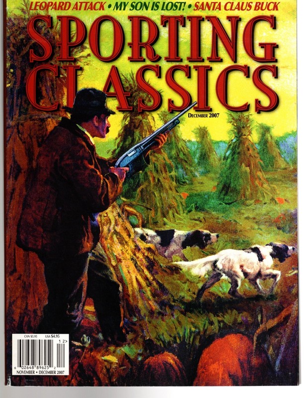 N C WYETH MAGAZINE  COVER   "UPLAND SURPRISE" 2007 sporting classics