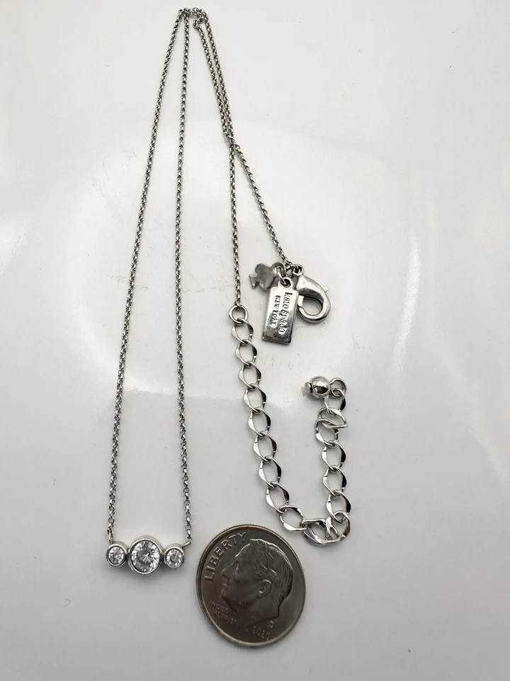 "Juego de collar de cristal con bisel Kate Spade de 20""" Foto 4 de 4