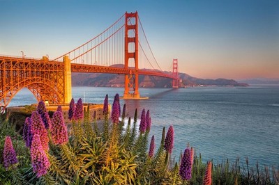 A New Day Begins Golden Gate Bridge San Francisco Photo Photograph Poster 36x24