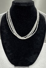 Gorgeous Vintage Estate 18  Strand Cultured Pearl Choker Necklace 28.78 Grams