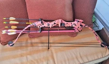 SA Sports Compound Archery Bow - Pink Camo with 7 Arrows - EUC Local Pickup