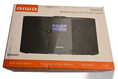 AIWA WIRELESS HOME HI-FI AUDIO SYSTEM EXOS-5 With 40W Peak Power