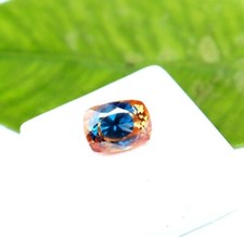 CERTIFIED LOOSE GEMSTONE 20 CT Cushion CUT NATURAL BI-COLOR PITAMBARI SAPPHIRE