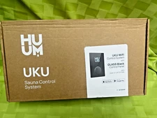 $2225 NEW HUUM UKU Glass BLACK  WiFi Sauna Control Unit SYSTEM FOR ROCK HEATERS