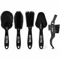 MUC-OFF 5X Premium Brush Kit Fahrrad Reinigungs Bursten Set Bike Pflege Schwamm