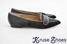 Lands' End Women's Velvet Skimmer "Dark Charcoal" Size 7
