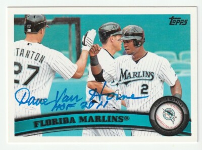 Dave Van Horne Signed 2011 Topps Card Auto Florida Marlins Autograph HOF COA