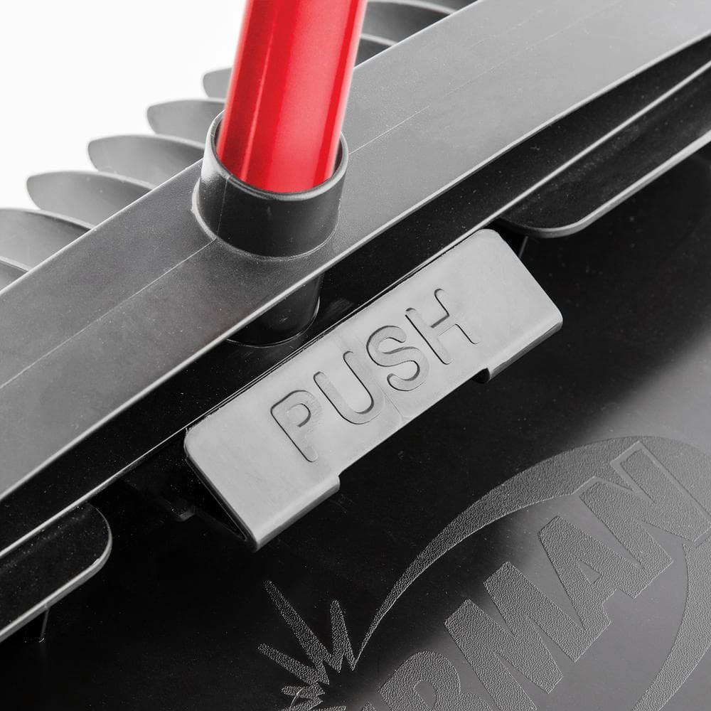 Libman Upright Dustpan 16" Large Scoop 4Pack in Red/Black w/ Long