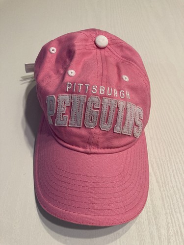 NHL Girls Pittsburgh Penguins Hat Pink Adjustable