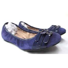 Franco Sarto women's size 6 M Purple suede ballet flats shoes Ariana comfort