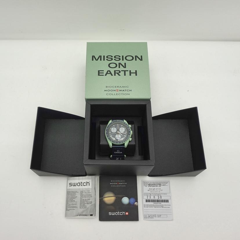 OMEGA Swatch MISSION ON EARTH SO33G100 Men's Quartz OMEGA Swatch MISSION ON EARTH SO33G100 Men's Quartz